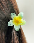Island Flower Hair Claw - Blue