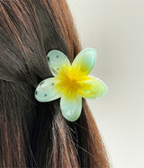 Island Flower Hair Claw - Blue