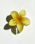 Island Flower Hair Claw - Yellow