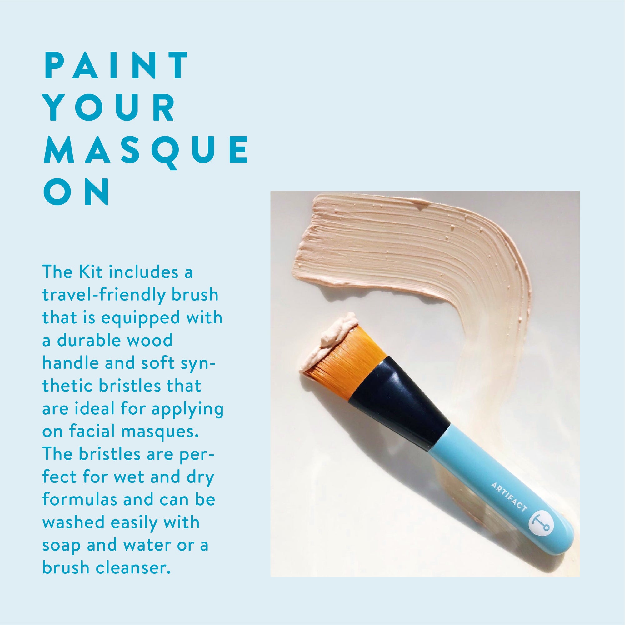 Moroccan Tangerine Clay Masque + Brush Kit - ARTIFACT