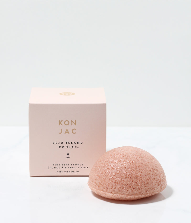 Jeju Island Pink Clay Konjac Facial Sponge - ARTIFACT