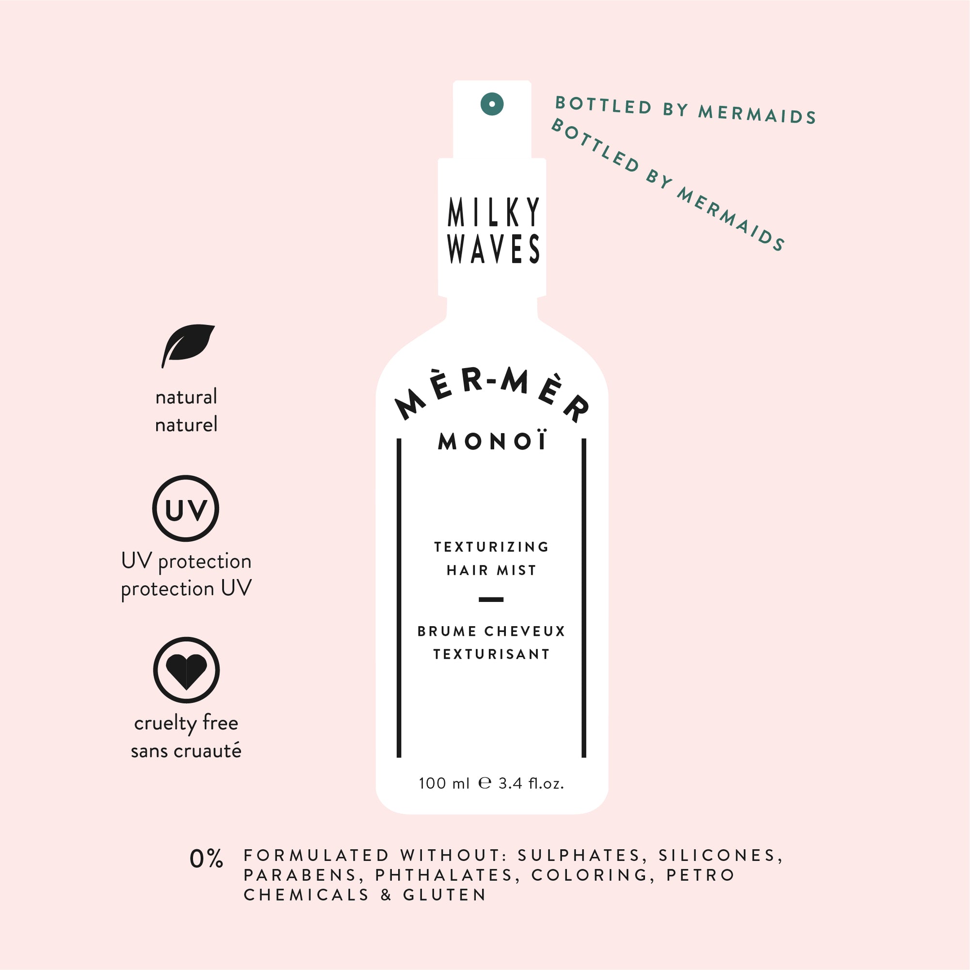 Mèr-Mèr Monoï Milky Waves Texturizing Hair Mist - ARTIFACT